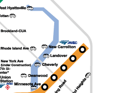 Part 6 of Metrorail system map