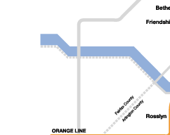 Part 4 of Metrorail system map