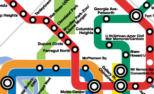 Part 5 of Metrorail system map