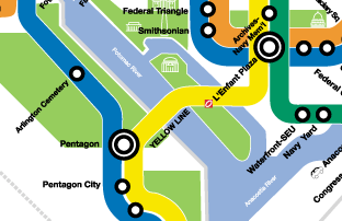 Part 8 of Metrorail system map