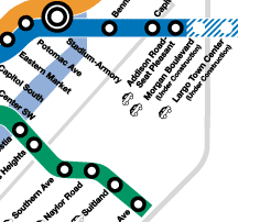 Part 9 of Metrorail system map